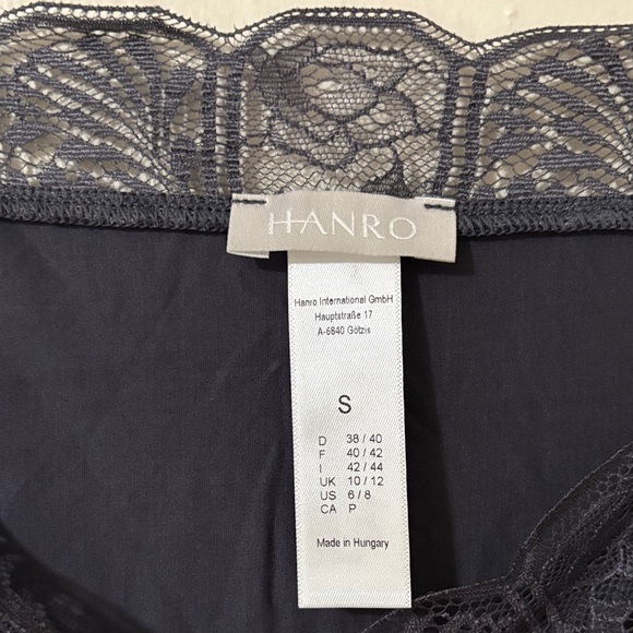 Hanro Women's Lace Trim Camisole  - Gray - Picture 6 of 8